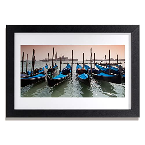 Affiche encadrée 30x20 cm Tulup décoration murale avec cadre en MDF motif bateaux