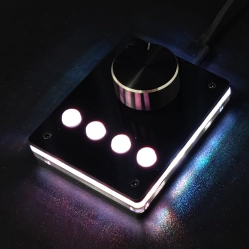 Teclado programable USB con perilla RGB para controlar tu música fácilmente 3