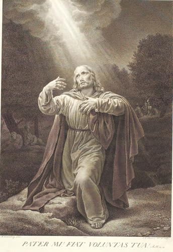 Affiche Toile Kristus I Gethsemane Have JF Clemens portrait art décor mural 60x90
