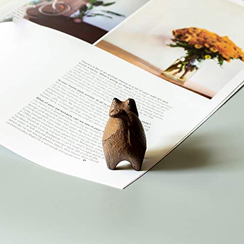 Canjoyn Cast Iron Paperweight Garden Home Office Desk Decor Collection Animal Figurine (Cat) #TOP5
