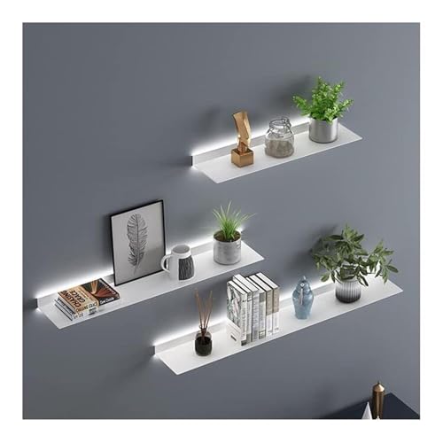 Floating Shelves Wall Mounted Set Of 3, Illuminated Wall Shelf