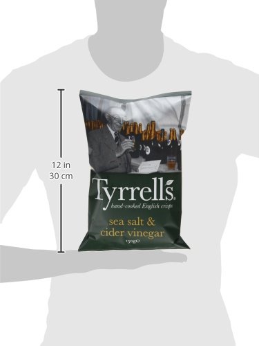 Tyrrells Sea Salt & Cider Vinegar, slow-cooked crisps, 150