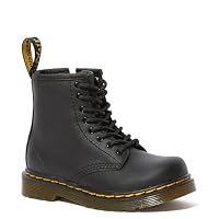 Dr. Martens Kids 1460 J Junior Boot Softy T Leather, Black, UK 8/US 9
