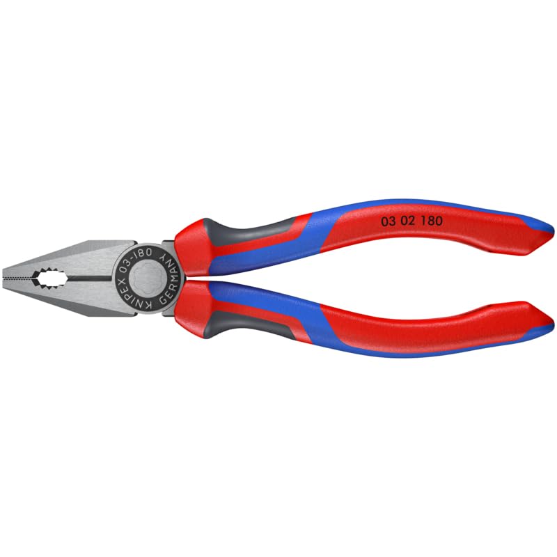 KNIPEX 03 02 180 Comfort Grip Combination Pliers, 7.25-Inch - Side
