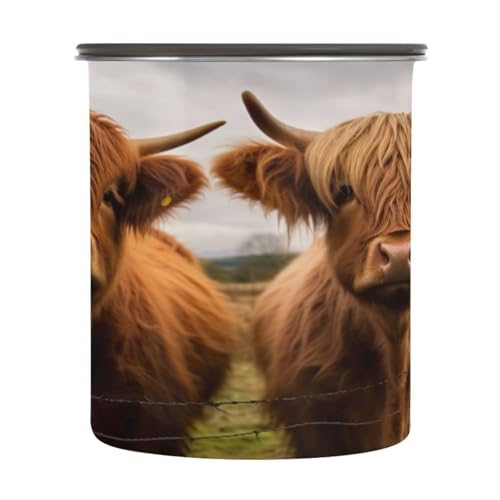 Bote hermético para café ATTX 900 ml acero inoxidable