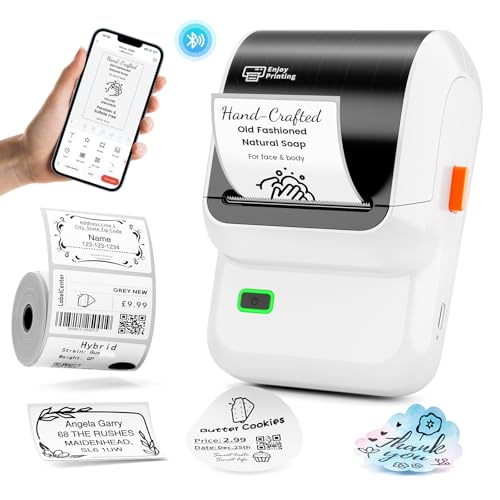 Ponek Label Maker, M100 Bluetooth Label Printer, Versatile App with ...