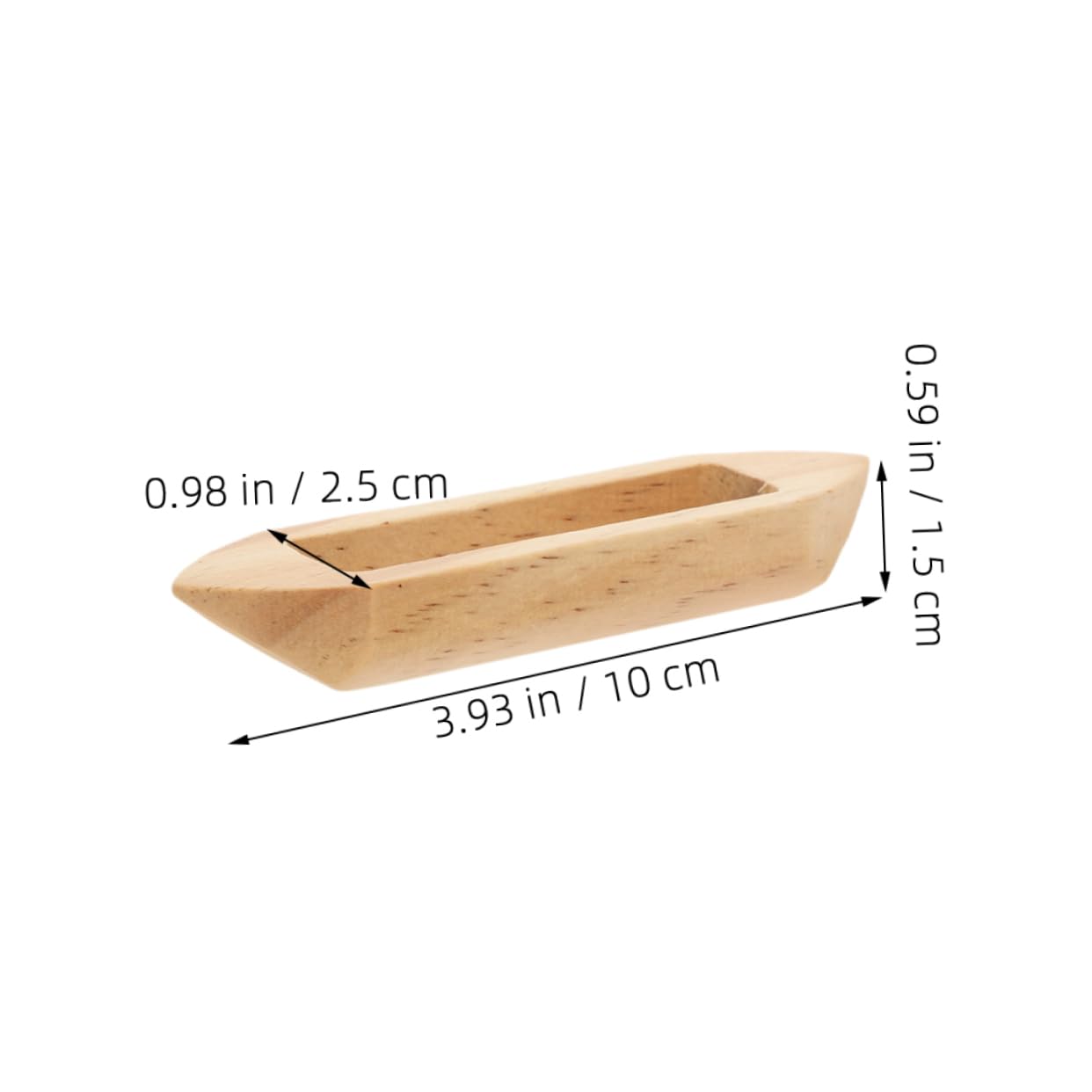 BESTonZON 4Pcs Miniature Wooden Canoe Models Unfinished Paintable Sailboat Figurines for Nautical Home Decor Creative Boat Ornaments Compact Design for Office Bookshelf Decoration