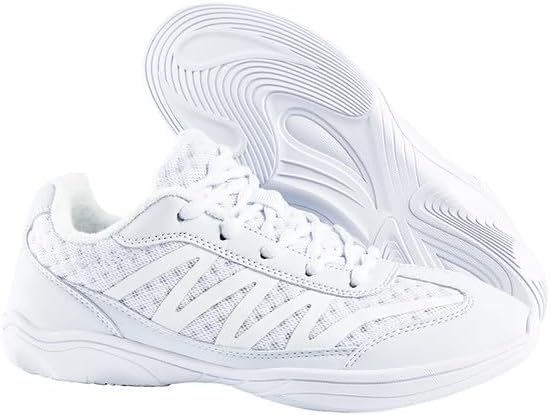Girls Cheer Shoes,Breathable Mesh Dance Sneakers for Youth, Varsity Cheer Shoes with Anti Slip Sole for Competition Training and Cheerleading