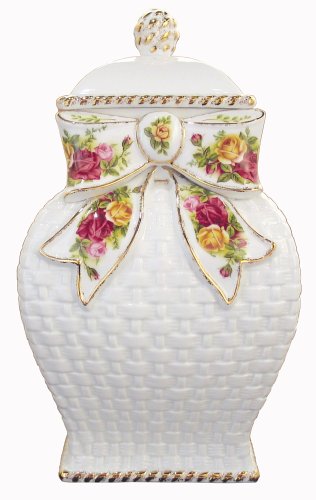 Amazon.com: Royal Albert Old Country Roses Basketweave Cookie Jar
