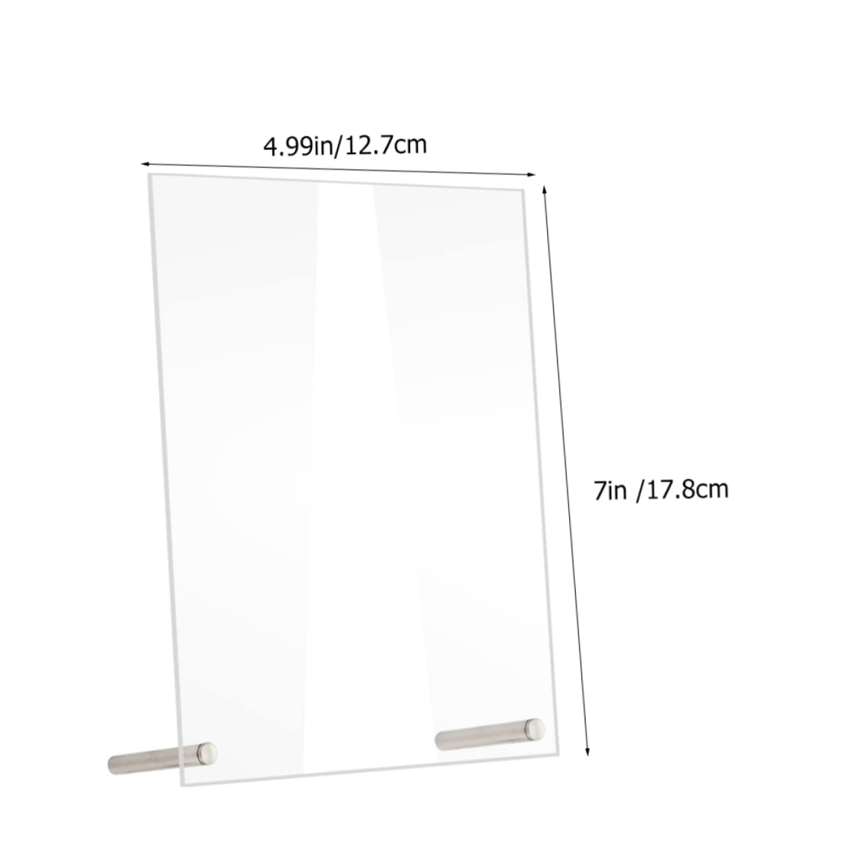 FUNOMOCYA 1 Set Tabletop Acrylic Sign Holder Blank Name Place Card Display Stand for Weddings Parties and Business Events and Reusable Acrylic Material