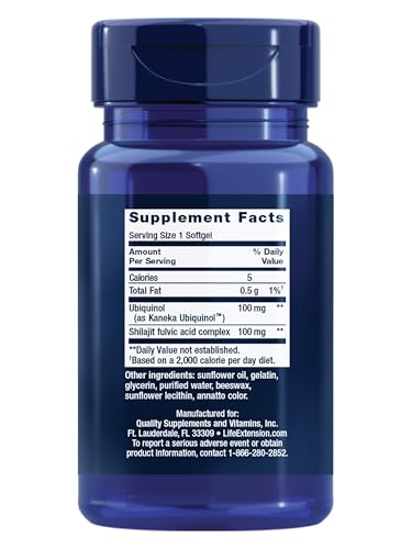 Life Extension Super Ubiquinol CoQ10 with Shilajit