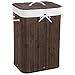 TecTake Cesta de bambú para la Ropa - Bolsa de lavandería extraíble - Varios Modelos - (72L marrón | no. 401835)