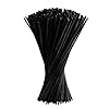 Fepito 150 stuks zwarte rotanstaafjes, aromastokjes, rotan, rieten diffusertokjes, houtolie