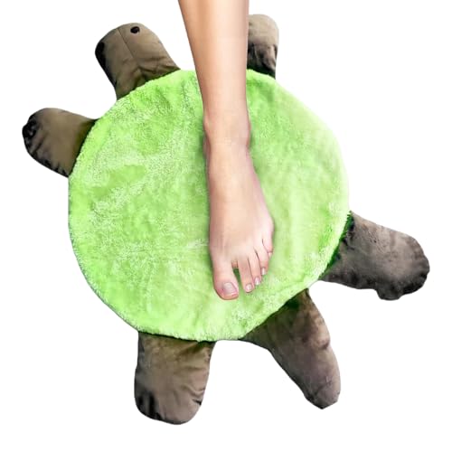 Turtle Foot Mop, Cute Double Sided Floor Duster, Washable Microfiber