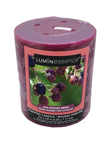 Luminessence Sun Ripened Berry Scented Pillar Candle #TOP1
