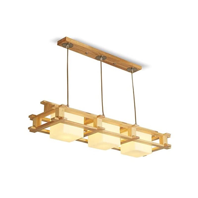 Lustre plafonnier 3 têtes à éclairage triple pour table de salle à manger