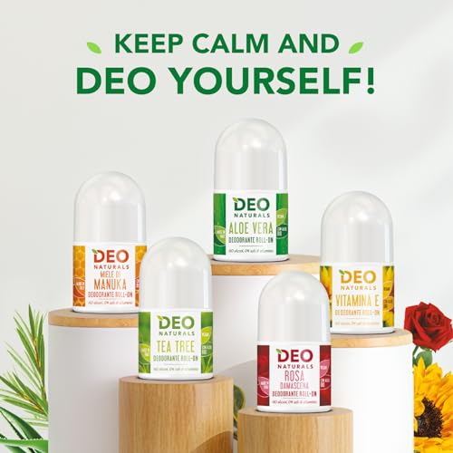 Optima Naturals Deo Naturals - Deodorante Roll On Aloe Vera Ipoallergenico, 50G - 6