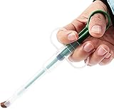 【USO】si alimenta las píldoras o la cápsula, corte el tubo de silicona por la mitad, deje que el tubo de silicona sujete las píldoras, instale el tubo de silicona en la aguja, sujete la píldora o la cápsula y luego abra la boca de la mascota, apunte a la garganta, empujar el pistón rápidamente tiene anillos en los dedos para que sea fácil de controlar.