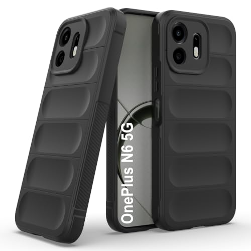 Image of Zapcase Back Case Cover for Oneplus N6 5G | Compatible for Oneplus N6 5G Back Cover | Liquid Silicon Magic Case with Camera Protection | Black