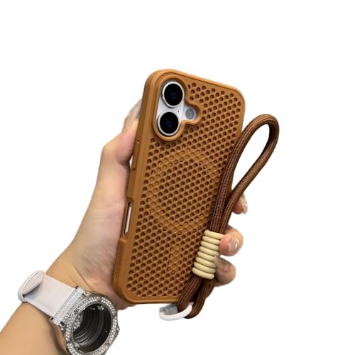�X�}�z�P�[�X ��p for iphone16Pro Max MagSafe�Ή� ���M �n���h�X�g���b�vPC �}�O�l�b�g���� ���^ �ϏՌ� ��phone 16Pro Max �J�o�[ �A�C�t�H�� �p �}�O�Z�[�t�Ή� �J���������Y�ی� �u���E��