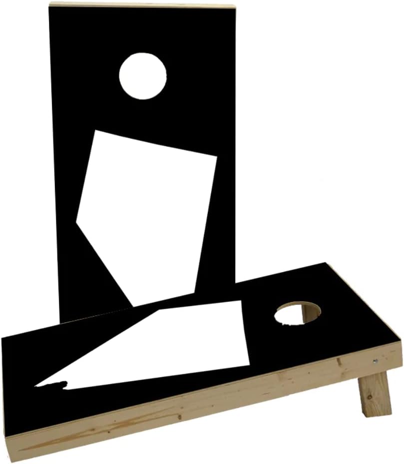 Black Nevada Theme Custom Cornhole Board Game Set
