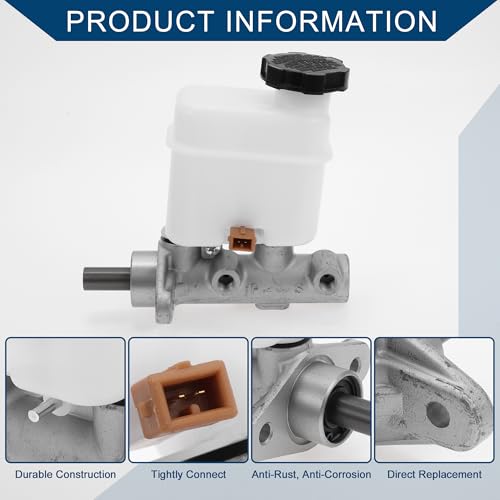 Hihaha No.585102B300/M630672 Brake Master Cylinder with Reservoir for Hyundai Santa Fe 2006-2009 Hydraulic Master Cylinder Aluminum Alloy Plastic 1 Pc by Hihaha - Used condition - Image 4