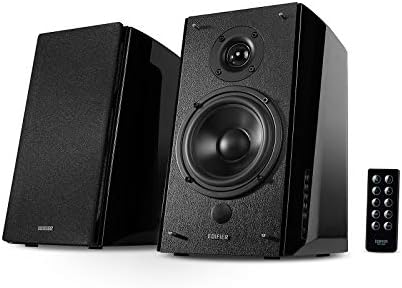 EDIFIER Studio R2000DB Bluetooth-Lautsprechersystem (120 Watt) mit Infrarot-Fernbedienung und optischem Eingang, Schwarz