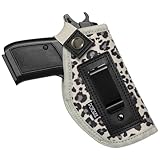 POYOLEE Gun Holster for Women Concealed Carry Holster for Pistols Universal IWB Holster Fits Glock 19 26 43 Springfie XD LC9 & All Similar Handguns (Grey Leopard, Right-Handed Draw (IWB))