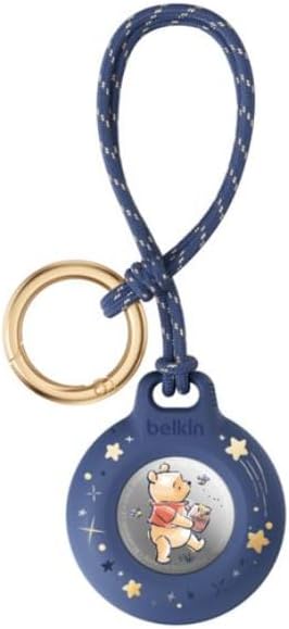 Belkin MSC021qcWP-DY AirTag Case, Protective Cover, Waterproof, Bicycle, Wallet, Children, Safe, Anti-Lost, Anti-Theft, Anti-Scratch, Dog, Cat, Keychain