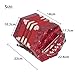 Btuty Accordion Acordeon Concertina Accordion Instrument Acordion 20-Button 40-Reed Anglo Style with Carrying Bag (Red)