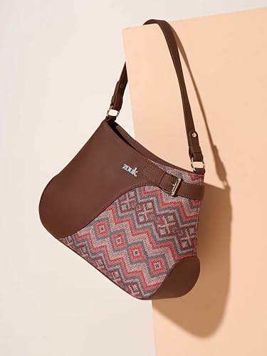 Image of ZOUK Ira Handbag | Stylish Women's Handbag | Luxury Shoulder Bag for Women | Trendy | Fancy Ladies Handbags | Small Purse for Events | Water-Resistant