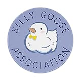 Jakayla Cute Mouse Pad Round, Small Mousepad with Non-Slip Rubber Base Stitched Edge for Wireless Computer Mouse Office Home Gaming Working 7.9 X 7.9 Inch, Silly Goose Association-167A