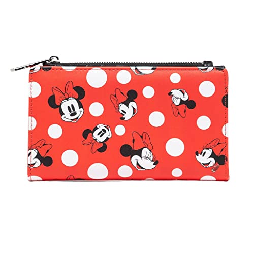 Loungefly Women's Disney Minnie Mouse Polka Dot Red Zip-Around Wallet2