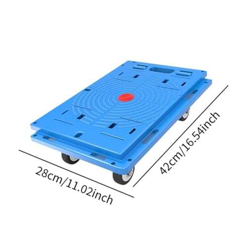 Carretilla de mano resistente y pequeña con plataforma plana portátil 7