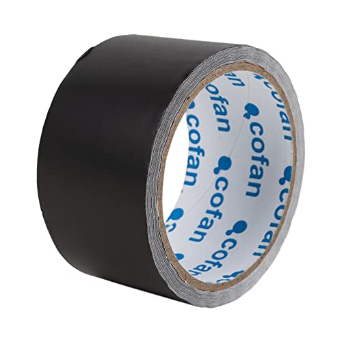 Cofan Ruban adhésif en aluminium 30 Microns | Couleur Noire | Dimensions : 50 mm x 10 m