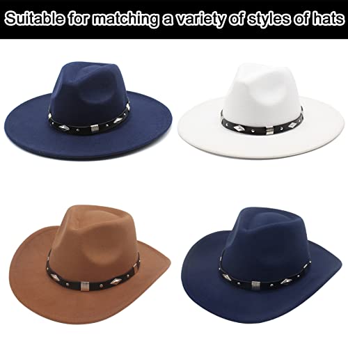 Rainflowwer Hat Band For Cowboy Hat Claaic Elastic Hat Belt For Cowgirl Hat Fedora Panama Hat #TOP2