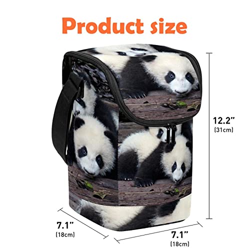 Lonchera grande de panda para llevar recipientes medianos sin derrames 5