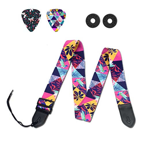 LIUZH Sangle bandoulière for Guitare personnalité Crossbody Hommes et Femmes médiators et Boucles de Sangle - Les Beatles, Paul McCartney, John Lennon, RIngo Starr, George Harrison LIUZH Sangle bandoulière for Guitare personnalité Crossbody Hommes et Femmes médiators et Boucles de Sangle