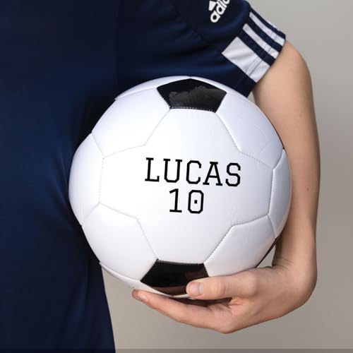 Wanapix | Personalisierter Fußball | Fußbälle mit Name, Foto und Text | Fussball für Kinder und Erwachsene | Basic