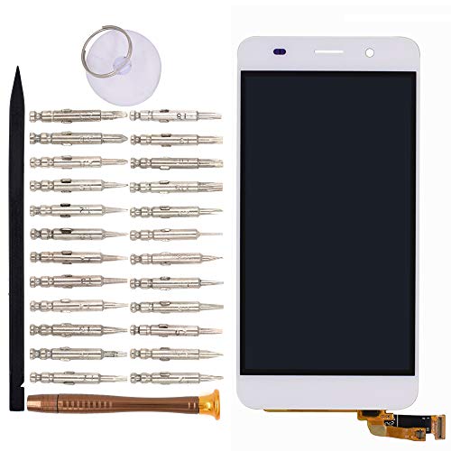 Image of LCD Screen Display with Digitizer Touch Panel Without Bezel Frame Compatible with Huawei Y6 Honor 4A(White)