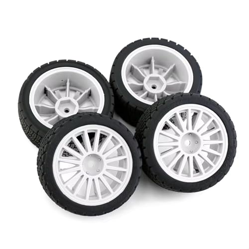 RC Neumáticos Piezas Compatible Con Tamiya XV01 XV02 TT01 TT02 PTG-2 1/10 RC Para Rally Para Piezas De Actualización De Coches De Carreras 4 Piezas 67 Mm Neumático De Goma Rueda Neumático
