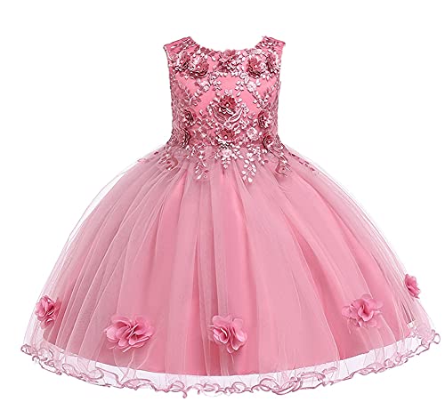 Flower Christmas Girl Dress Wedding Princess Tutu Party Events Teenage Girl Dress Ceremonies Kids Children Clothes