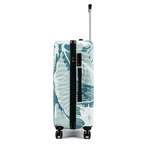 Image of Assembly Stark Hard Luggage Set of 2 Trolley Bags (20 + 24 Inch), Unbreakable Polycarbonate Dual-Tone Luggage Set, TSA Lock, Silent 8 Spinner Wheels, Hard Shell Suitcase Set Tropical