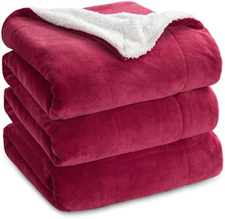 Bedsure Sherpa Fleece Throw Blanket - Fluffy Microfiber Solid Blankets for Bed and Couch Throw/Single Size, Silver Grey, 130x150cm