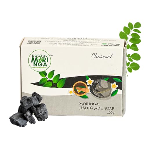 Image of Herbal Handmade Bathing Soap 100gm (3 Piece) | Charcoal Soap for Deep Cleansing | Removes Dirt & Impurities | No Mineral Oils | Suitable for All Skin Types