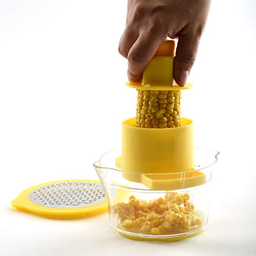 Norpro Corn Stripper/Grater With Non-Slip Catch Base, One Size, Yellow #TOP4