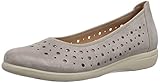  Ganter Damen Franzi, Weite F Geschlossene Ballerinas, Grau (Smoke 6900)