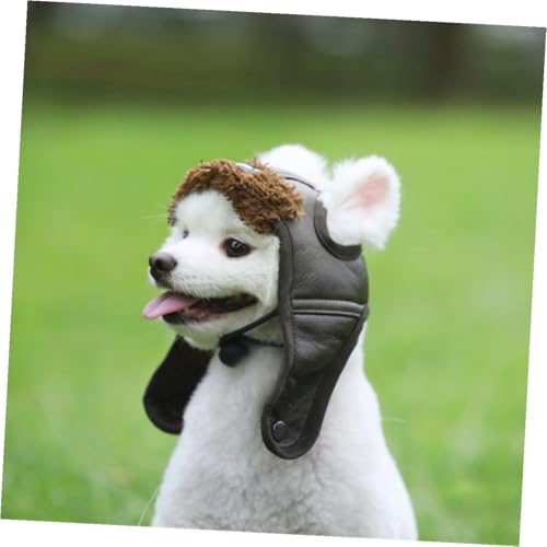 Disfraz negro estilo piloto para perros talla M miniatura 6