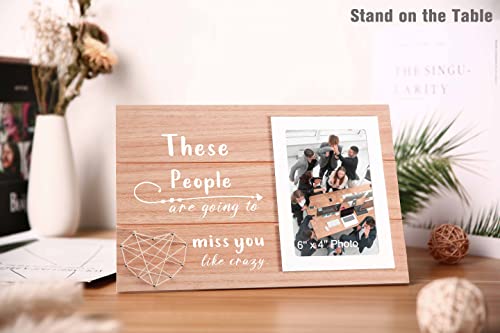 These People Are Going To Miss You Like Crazy,Best Colleague Going Away Photo Frame Gift,Retirement Gift,Goodbye Farewell Gift,New Job Gift,Leaving Gift,Picture Frame Gift For Boss,Coworker,Friend,College Going Away Gift From Family, End Of Year Class Group Teacher Gift #TOP1