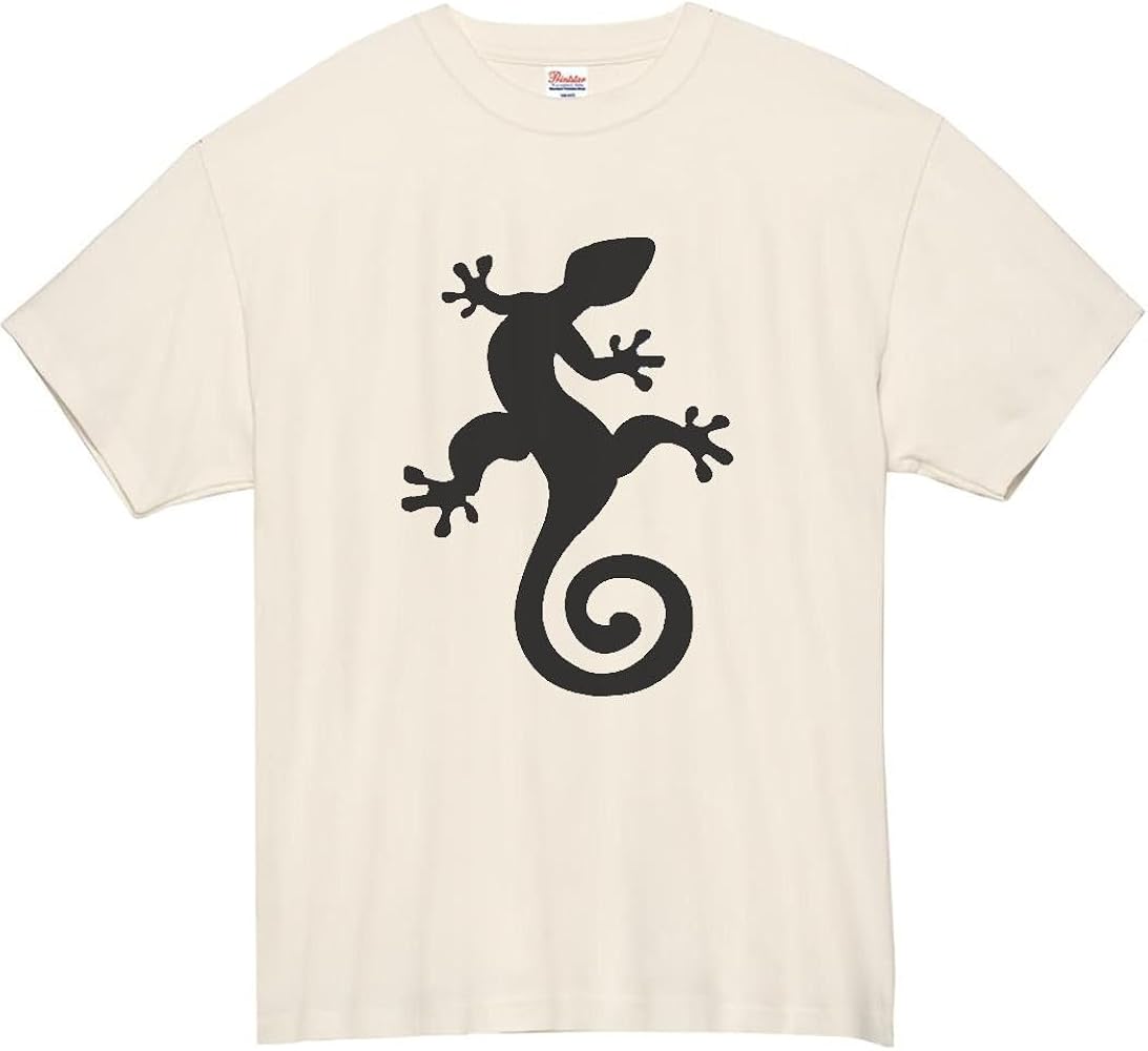 Amazon | トカゲ とかげ おもしろ Tシャツ 半袖 ライトベージュ v